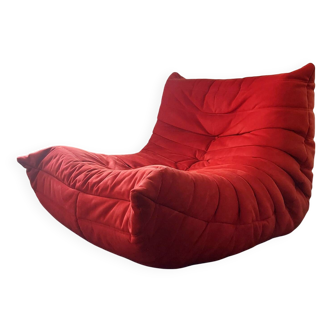 100% original – Banquette Togo 1 place – Alcantara rouge (Goya Red) par Lig