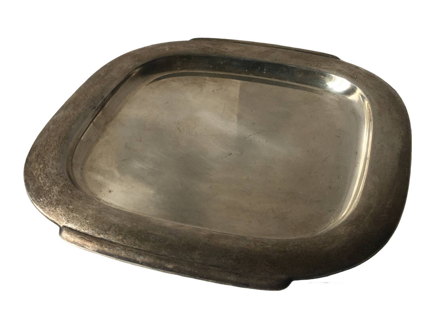 Art Deco silver metal tray