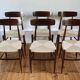 Rare set of 6 vintage Italian rope chairs by Eredi Marelli, 1950