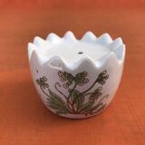 Salière / Poivrière  Céramique forme Oeuf  Décor Couslip (primevère)