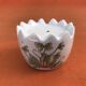 Egg-shaped ceramic salt and pepper shakers with Couslip decor (primrose)