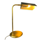 Lampe de bureau en laiton Mid-Century - lampe de table style Bauhaus - lampe dorée