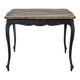 Table bureau réchampi patiné noir