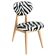 Chaise Zèbre Mid-Century Type 200/128 par J. Kedziorek
