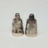 Vintage Mexican 925 Silver Salt and Pepper Shakers