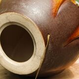 Vintage ceramic lamp, twisted base