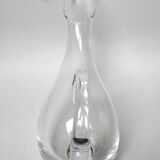 Leaning glass wine carafe