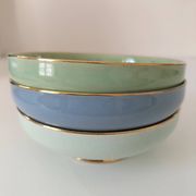 Trois coupelles vintage pastel