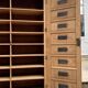 Notary cabinet in solid raw oak, 1920