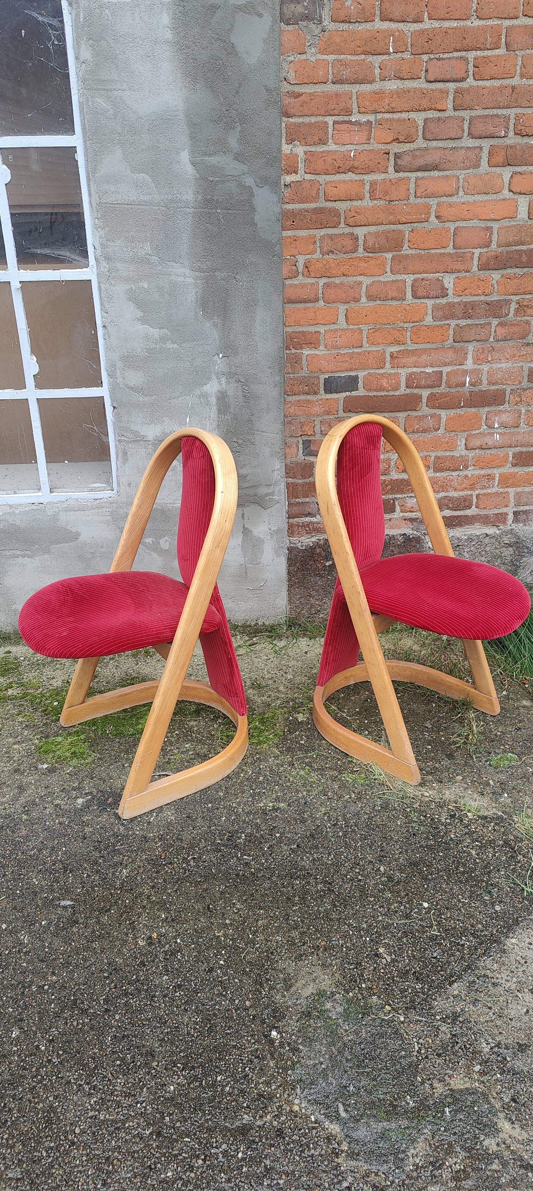 a set of two chair by an unknown designer