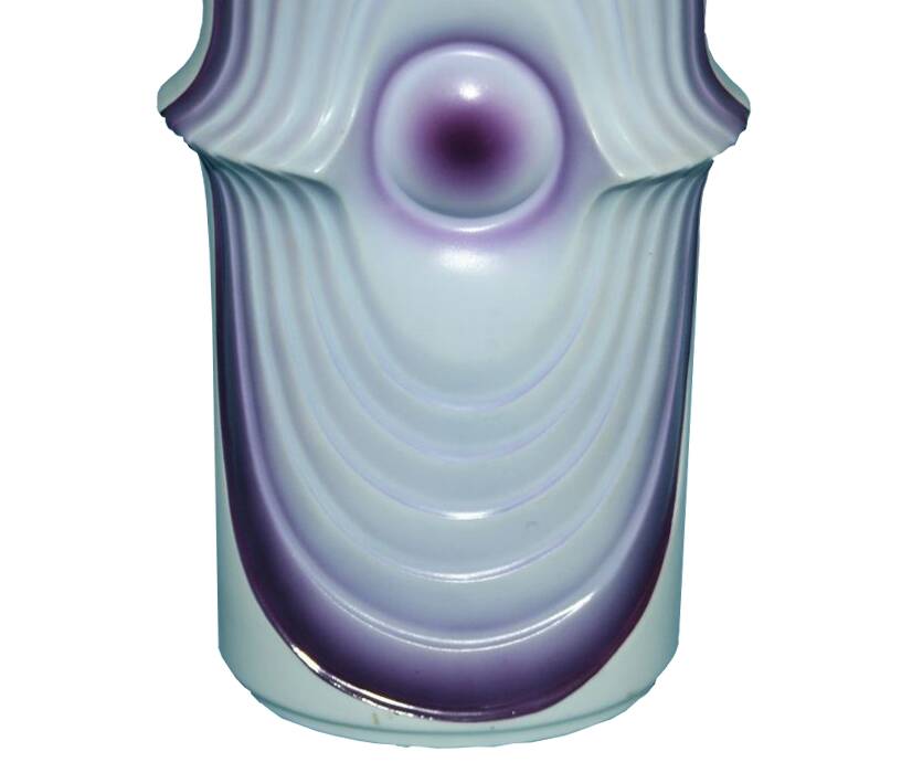 Vintage Vase • Swing • Purple Eye • Royal Porzellan • Op Art • 1970