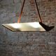 Mid-Century Chandelier in Beech and Milk Glass, Czech, 1950s