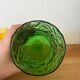 Vintage set of 6 Italian-made glasses, green and amber textured effect