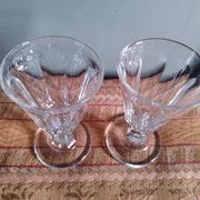 2 verres à vin - cristal taillé - Baccarat vers 1850