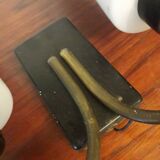 Wall sconce brass opaline, 1950s