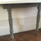 Console demi-lune ancienne peinte
