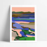 The Valley of Colors - Limited Edition Art Print (A3)