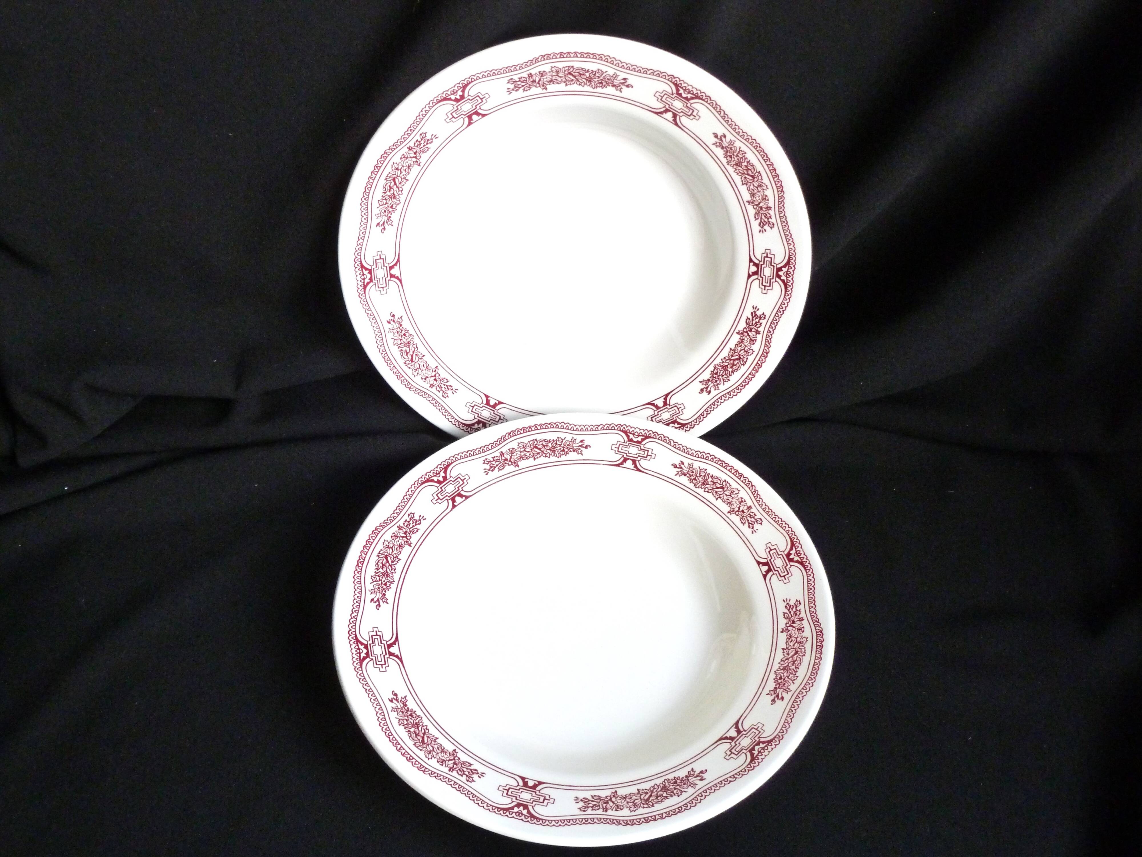 Set of 2 soup plates, Italian plates, soup plates.