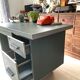 Vintage green metal industrial office