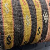 Housse de coussin lombaire en laine