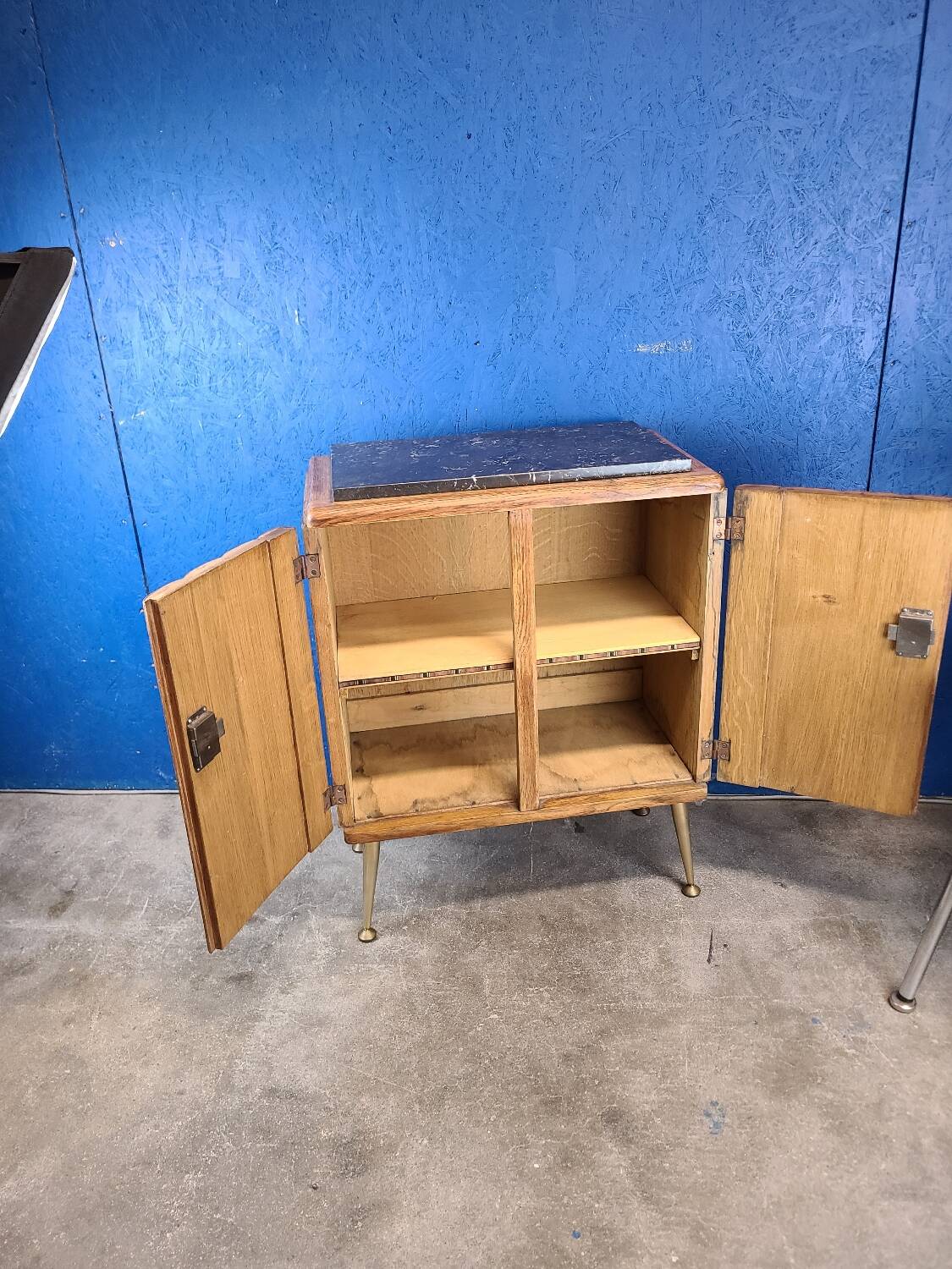 End table, vintage art deco bedside