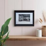 Camposanto, Pisa, old engraving, printed in 1841.