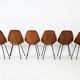 6 "Medea" chairs by Vittorio Nobili for Frattelli Tagliabue, 1950s