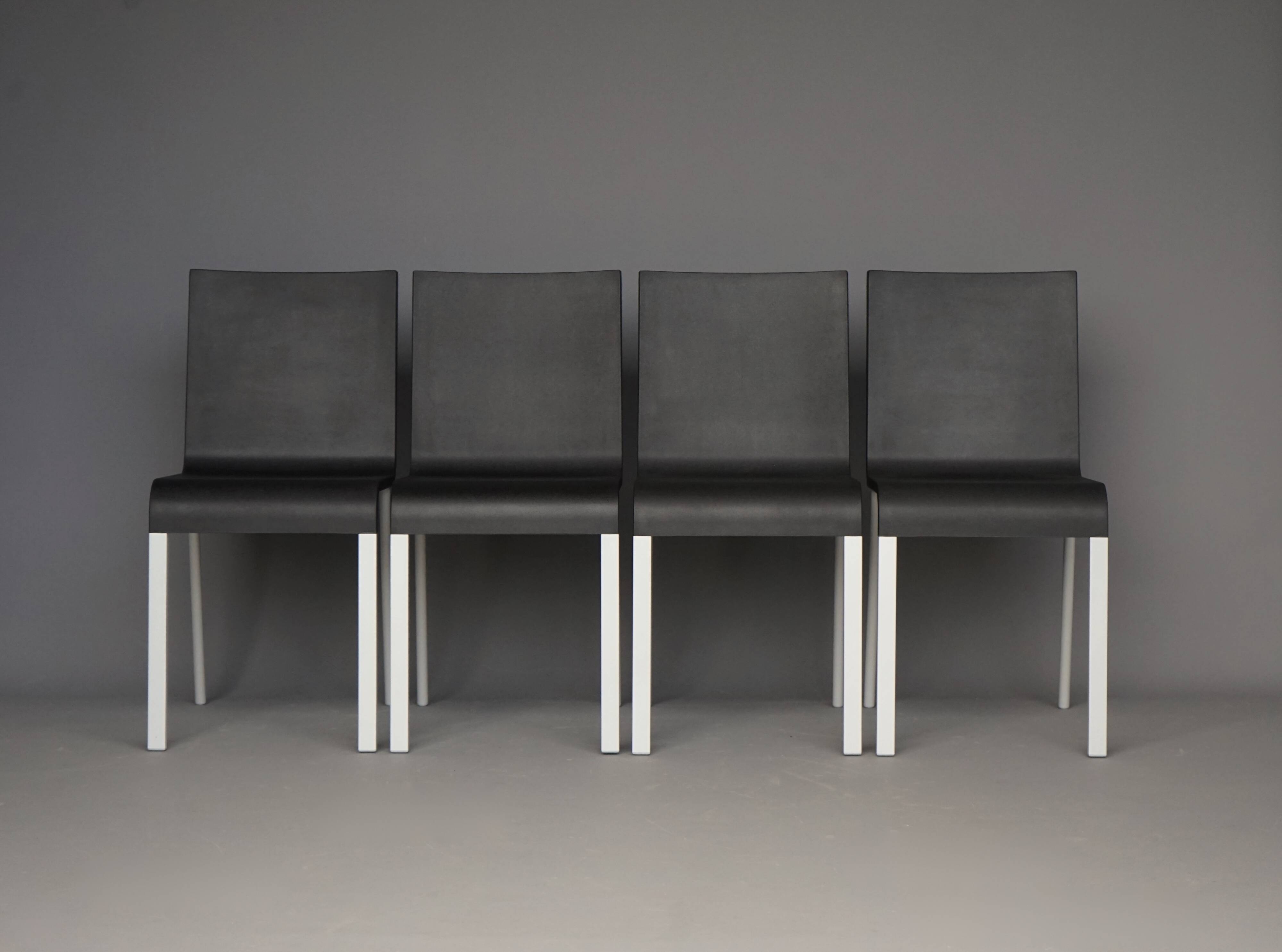 03 Chaises de salle à manger de Maarten van Severen pour Vitra. Lot de 4