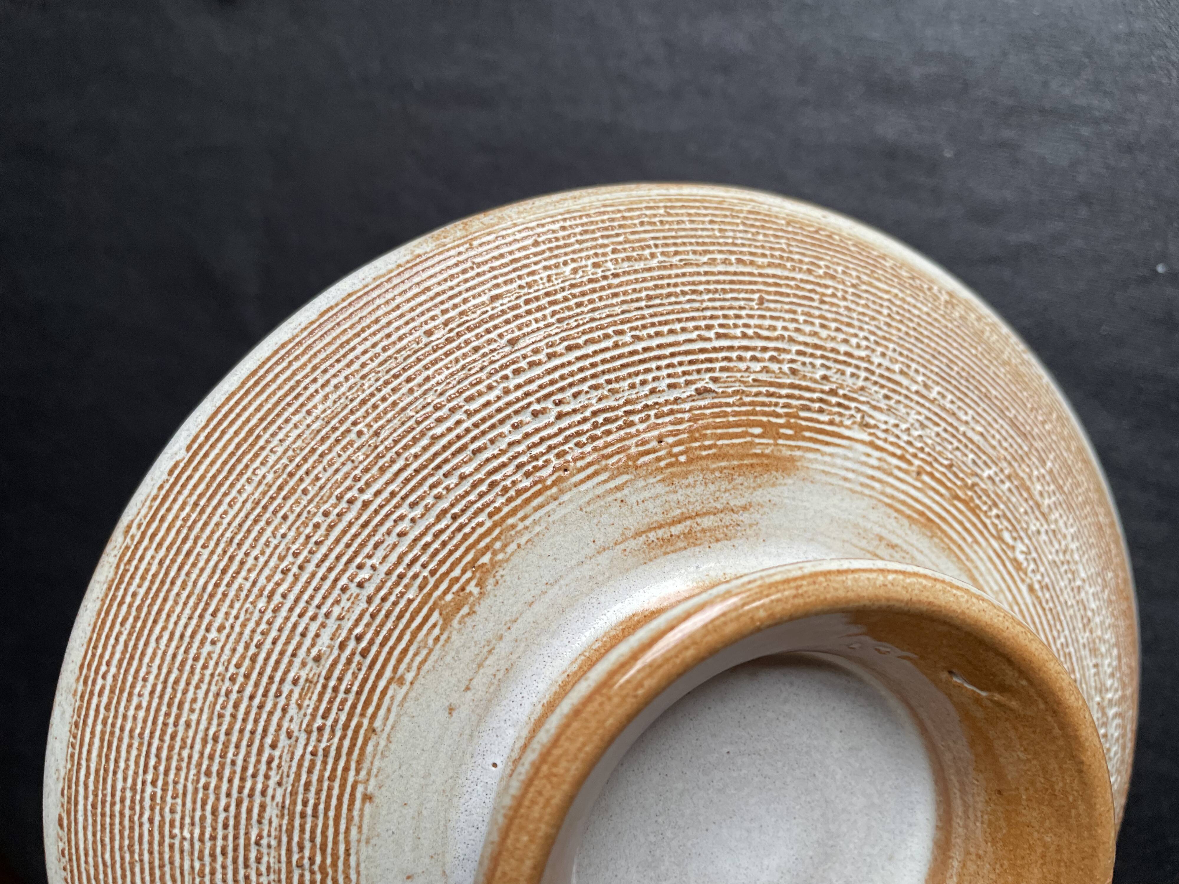 Pot with lid in stoneware vallauris