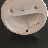 Hand-shaped ceramic and opaline globe, signed delfts wit
