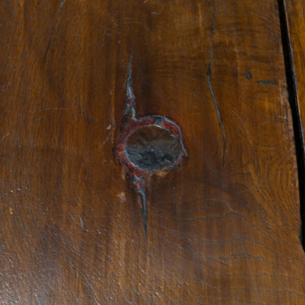 Table Basse Brutaliste En Chêne Massif Des Années 70
