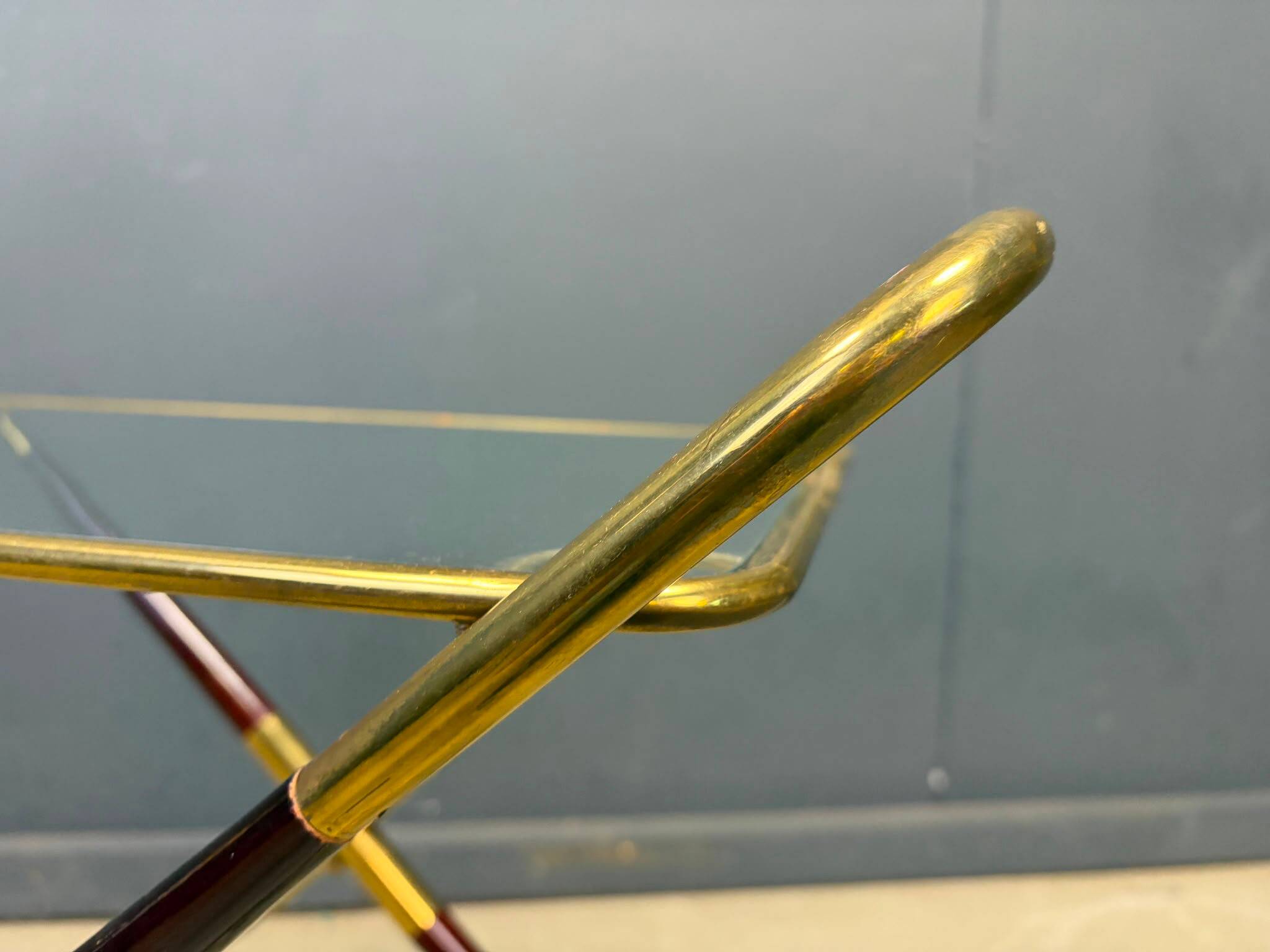 Vintage Italian serving trolley by Cesare Lacca, 1950s