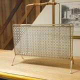 Perforated metal review door