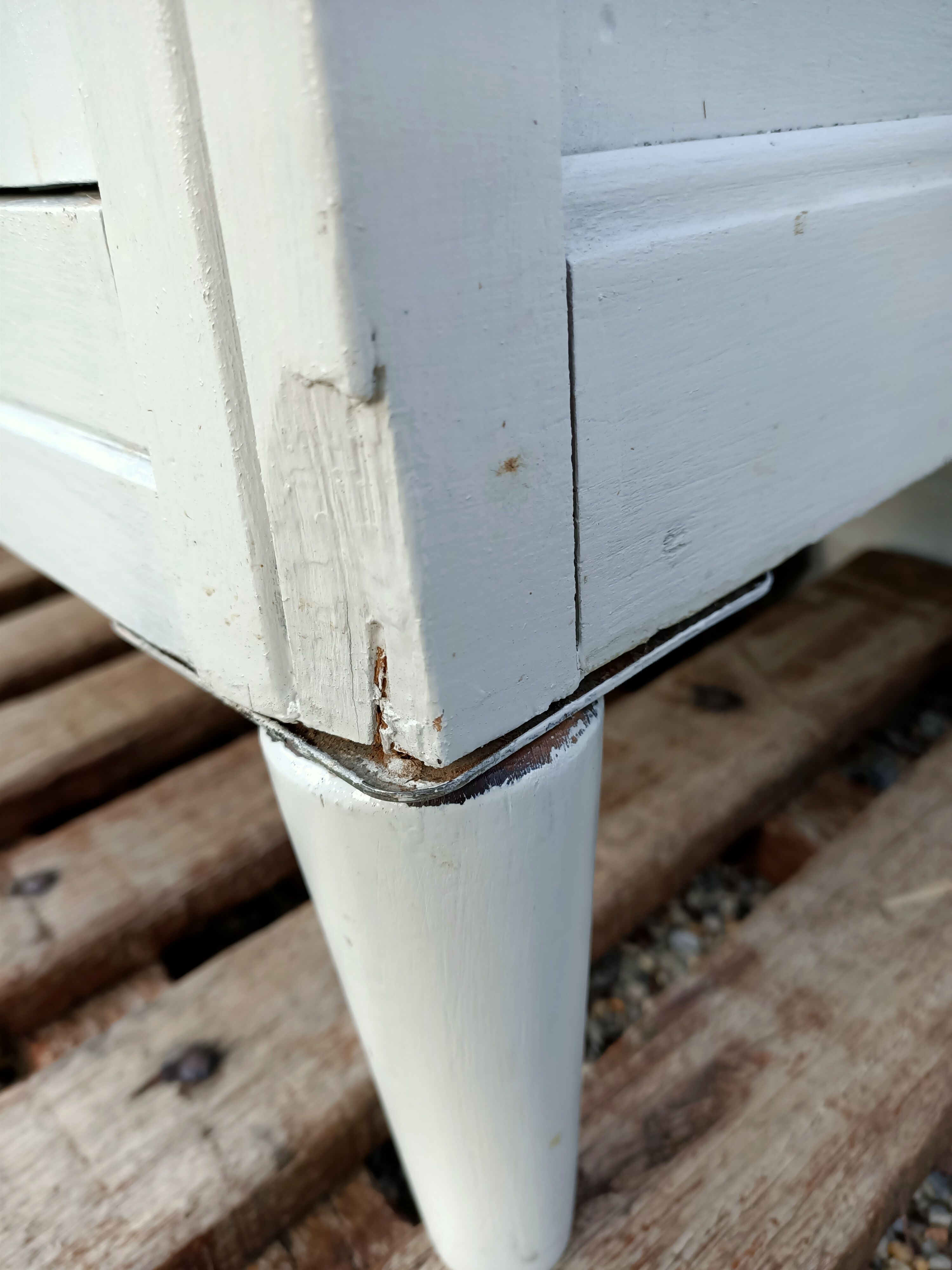 Sideboard 2 bodies in painted wood