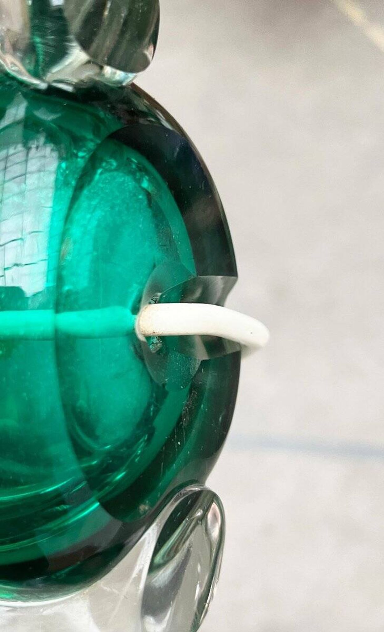 Mid-century Italian Murano glass table lamp from the 1950s.