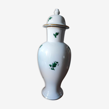 Vase avec couvercle Maria Theresa Green Rose Patten