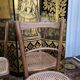 Suite of 10 bistro chairs in cannage