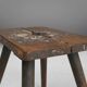 Industrial French Wooden Painters Stool, 1930s