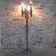 Chrome uplight floor lamp with 8 light points
