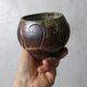 2 asymmetrical brutalist stoneware bowls signed G.Toutous Vintage