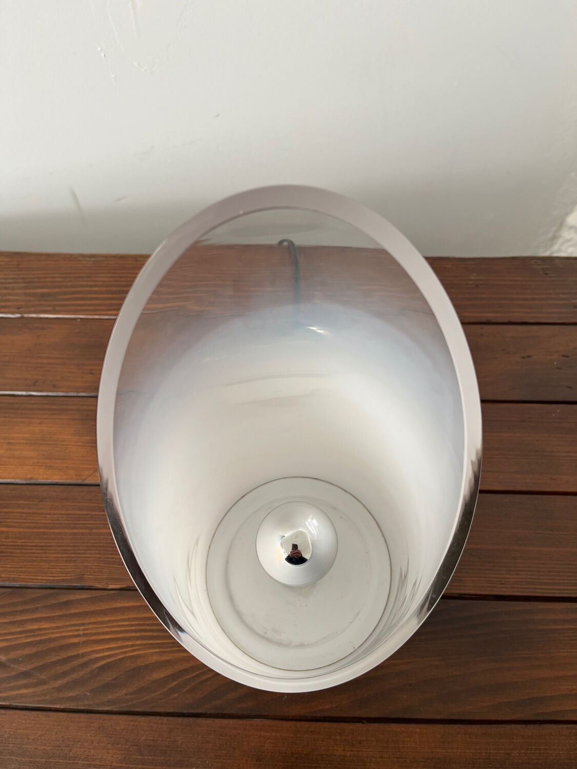 Leucos desk lamp in Murano glass, Italy, 1970.