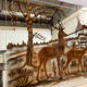 Doe-themed eglomized mirror