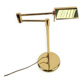 Regency Brass Adjustable Table Lamp from Egoluce, 1970s