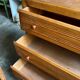 Dark wood 3-drawer chest of drawers