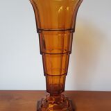 Scailmont Amber Art Deco Vase