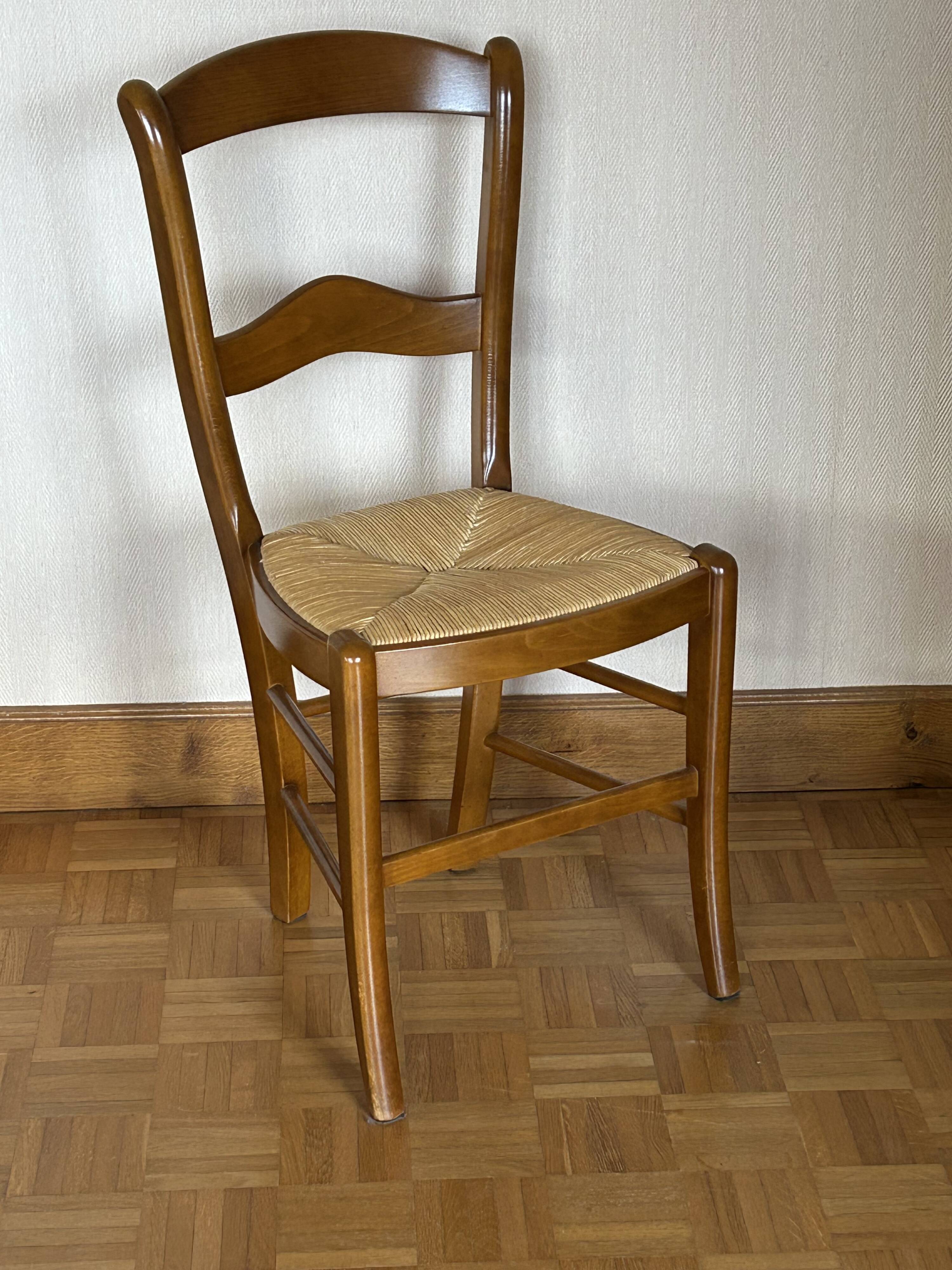Cherry wood dining chairs