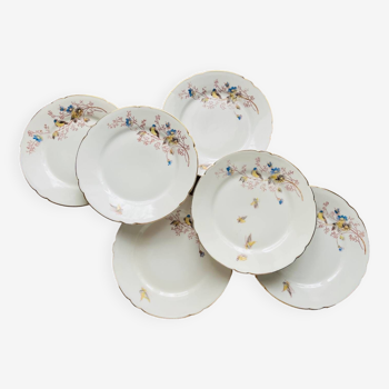 Hand painted porcelain dessert plates