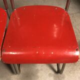 Rare set of dutch tubular side chairs.