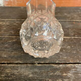 Ancient crystal d'arques vase model longchamp médicis moulded glass vintage