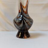 Murano Vase by Carlo Moretti - Marbled Florence Opaline - 70s
